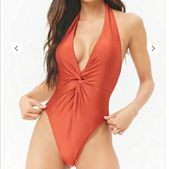 Forever 21 NWT Halter One-Piece Swimsuit